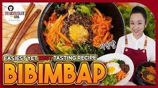 BIBIMBAP - The easiest yet best recipe to follow! Most popular Korean Dish | 비빔밥