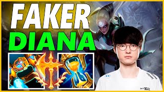 ⚡FAKER DIANA JUNGLE GAMEPLAY⚡SEASON 12 LEAGUE OF LEGENDS