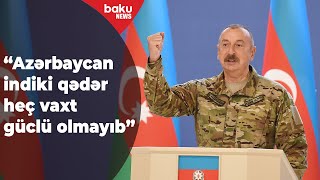 İlham Əliyev: Qarabağda misli görülməmiş quruculuq işləri aparılıb - baku TV