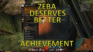 GW2 - Zeba Deserves Better Achievement ("Unscheduled Departures" Chapter)