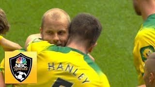 Teemu Pukki volleys home to give Norwich the lead v. Newcastle | Premier League | NBC Sports