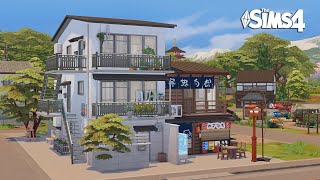 MT.Komorebi Apartments, Sushi \u0026 Bar | The Sims 4 | No CC | Stop Motion Build