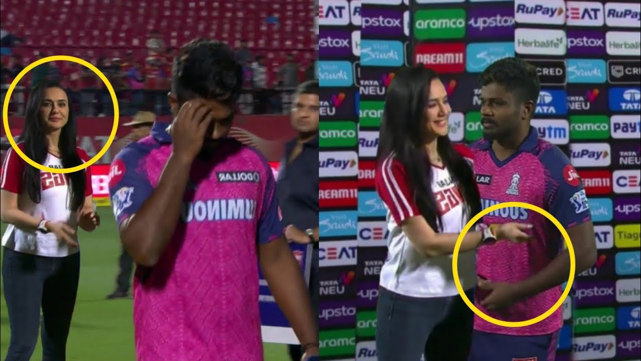 Preity Zinta Hugs Sanju Samson When He Gets Emotional || RR Vs PBKS ...