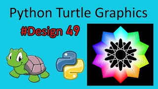 python turtle graphics tutorial || #design49 || Python graphics