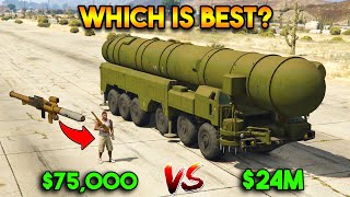 GTA 5 ONLINE : CHEAP VS EXPENSIVE (WHICH IS BEST WEAPON?)