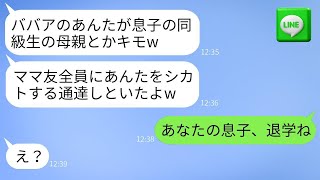 私を学校の理事長だと知らず、高齢者扱いしてママ友グループから排除したボスママ「ババアは近寄るなw」→そのクズママに私の正体を教えた時の反応が面白かったwww