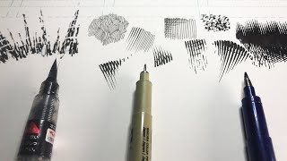 Pen and Ink Cross Hatching Exercises