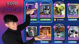 JUGANDO SOLO con CARTAS EPICAS - CLASH ROYALE