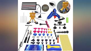 Super PDR 68Pcs Auto Body Paintless Dent Removal Tools Kit LED Reflect Light Board review
