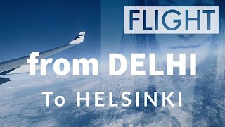 Full flight from DELHI to HELSINKI | EUROPE