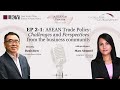 ASEAN in Practice: Episode 2.1 - ASEAN Trade Policy: Challenges and Perspectives