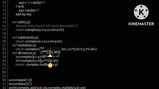 complex numbers in python | Part 3 Some changes in programme and division