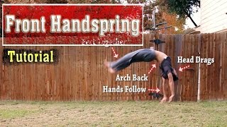 How to do a Front Handspring | Tutorial - Short & Detailed!