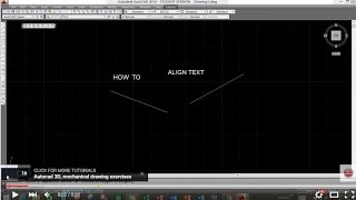 How to quickly align text in Autocad