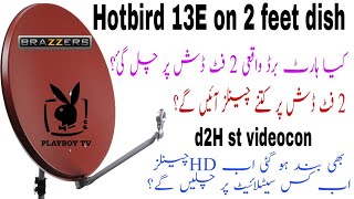 Hotbird 13E on 2 Feet dish setting Videocon D2H ST 88E off details