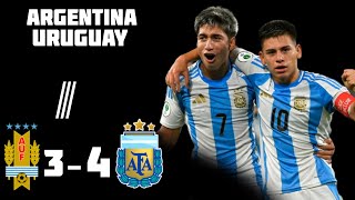 argentine genyen uruguay  4-3epi genyen premye plas la