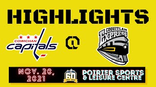 Cowichan Valley Capitals at Coquitlam Express highlights November 20, 2021.