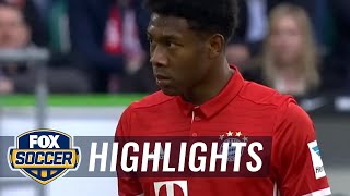 David Alaba curls in a beautiful free kick | 2016-17 Bundesliga Highlights