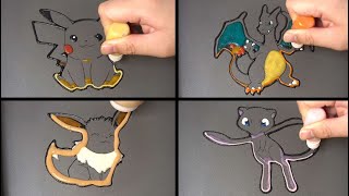 I Made Pancakes of Pokémon’s 4 Most Iconic Characters… 🥞⚡🔥