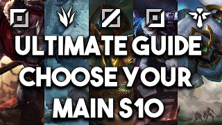 Ultimate Guide To Choosing Your Main Champion For Any Role In Season 10 | League of Legends