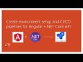 Create Environment set up and CI/CD pipeline for Angular+ .NET Core web API in Azure DevOps