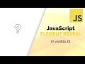 Vanilla Javascript Text/Imagine Reveal Tutorial