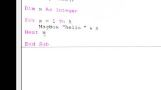 19. Introduction to Programming with VBA - The For Next Construct