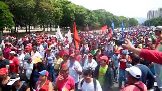 1° Mayo 2019. Marcha pueblo chavista. Avanzada