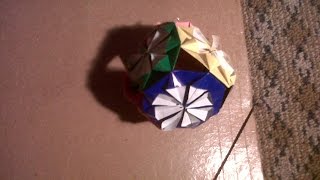 Como hacer una esfera decorativa en origami