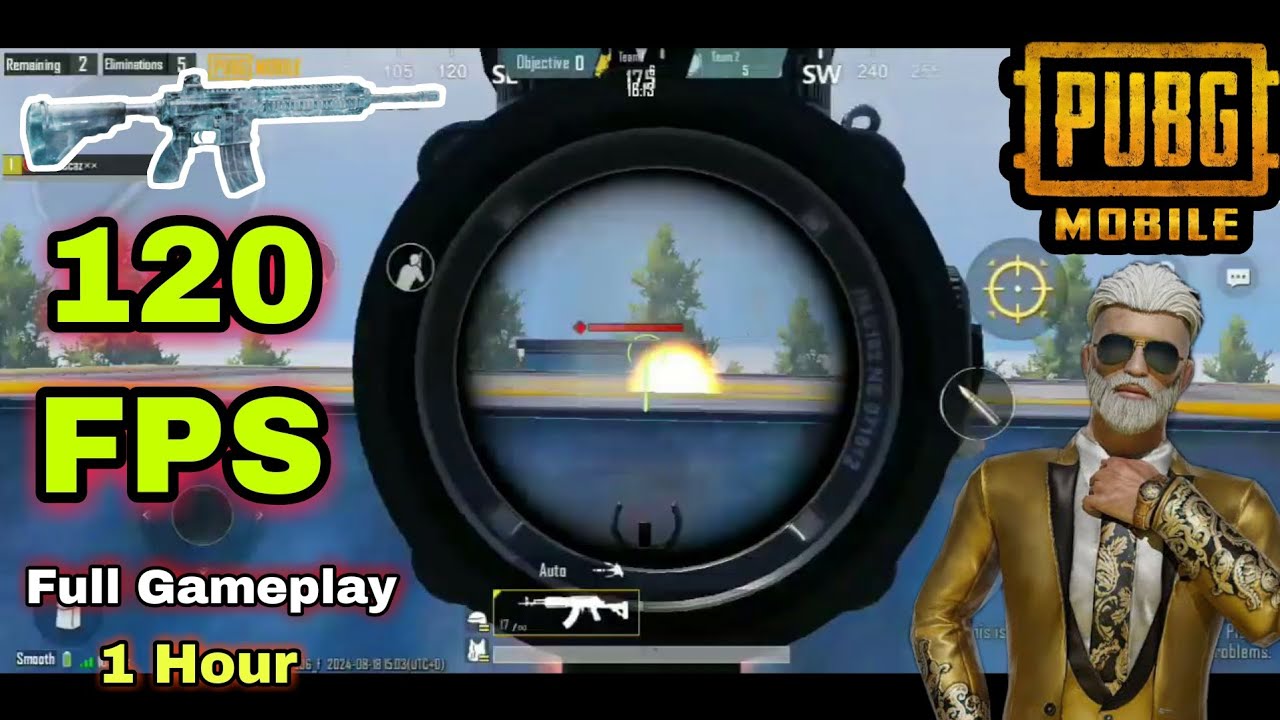120 Fps Full Gameplay Pubg Mobile 1hours Wow Mode No Lag No Frame