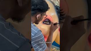 Big Ganesh Eye Painting at Om Morya Chitra Mandir 2023 | Hyderabad #ganesh Idols | Mohit Creation