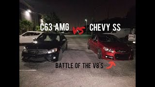 Chevy SS vs C63 AMG \u0026 Mustang 5.0