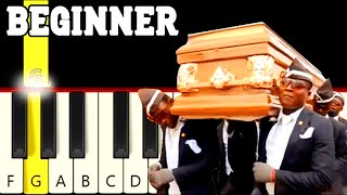 Coffin Dance - Astronomia - Easy Piano tutorial - Only White Keys