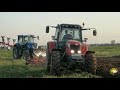 szántás new holland t7.165s u0026 massey ferguson 6480 ploughing