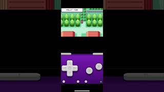 Playing Pokémon red Emulated on iPhone 15 pro