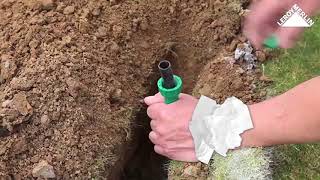 How to install an embedded irrigation system just for small gardens