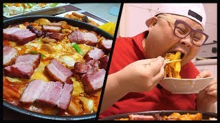 고독한 아재의 한끼?! 먹방  | 냉장고를 다때려 박았다!! 😝저세상 칼로리 폭탄 떡볶이!! 🤩Mukbang eatingshow