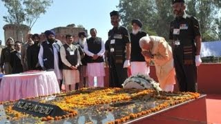 PM Modi visits National Martyrs Memorial at Hussainiwala village in Firozpur, Punjab