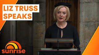Liz Truss speaks at the Queen's funeral | Sunrise