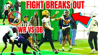 Fight: WR vs DB 1-on-1 Final Day at Shrine Bowl Practice