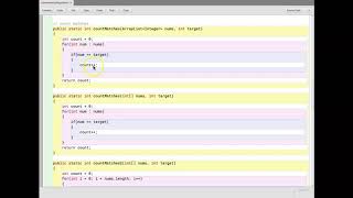 Common Array Algorithms: Count Matches