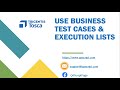 Tosca Tutorial | Lesson 68 - Use Business Test Cases | Execution Lists | End-to-End Scenarios |