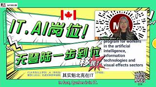 加拿大移民｜魁北克IT及AI岗位试点移民，条件很友好，可能一步到位的产品。Joymay加乐美出国20231127