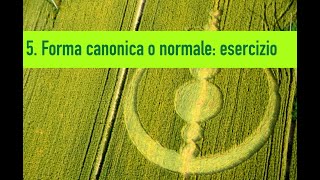 5. Circonferenza in forma canonica o normale: esercizio