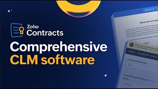Introducing Zoho Contracts | Comprehensive Contract Management Software