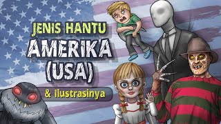 Jenis Hantu Amerika USA & Ilustrasinya #HORORTIME | Kartun Hantu & Cerita Misteri Horor, Annabelle