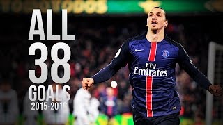 Zlatan Ibrahimovic - All 38 Goals 2015/2016 HD