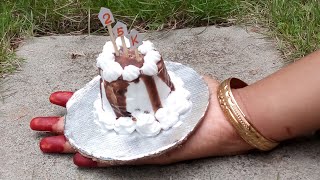 Miniature cooking cake || എന്റെ കൊച്ചു വീട്ടിൽ ഒരു കൊച്ചു Celebration ||