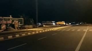 kpn travels volvo bus enters on highway  |rameswaram to chennai bus