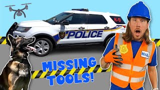 Handyman Hal Police Car | Search for Missing Tools | Learn about Police Dog